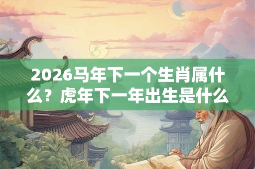 2026马年下一个生肖属什么？虎年下一年出生是什么命？