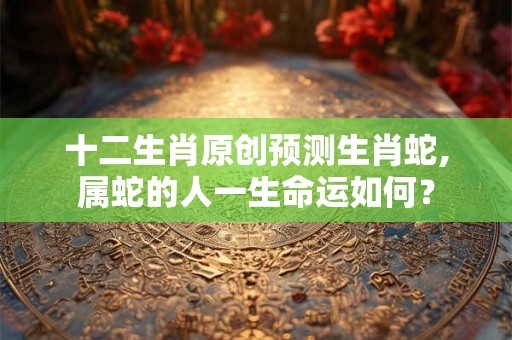十二生肖原创预测生肖蛇,属蛇的人一生命运如何？