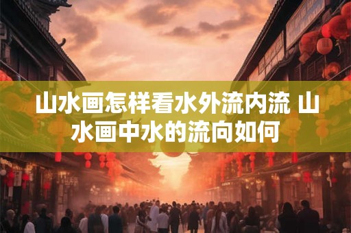 山水画怎样看水外流内流 山水画中水的流向如何