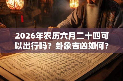 2026年农历六月二十四可以出行吗？卦象吉凶如何？