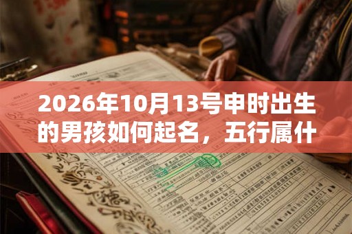 2026年10月13号申时出生的男孩如何起名,五行属什么 2026年10月13号申时出生的男孩如何起名,五行属什么