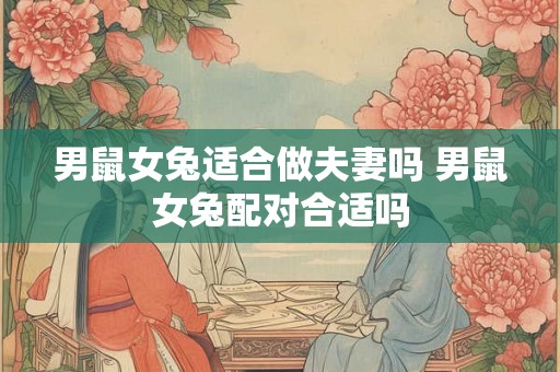 男鼠女兔适合做夫妻吗 男鼠女兔配对合适吗