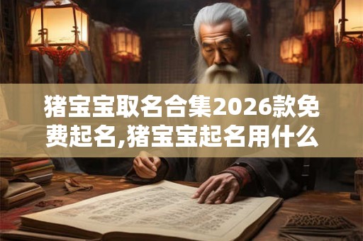 猪宝宝取名合集2026款免费起名,猪宝宝起名用什么字好听？