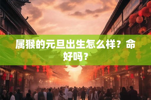 属猴的元旦出生怎么样？命好吗？