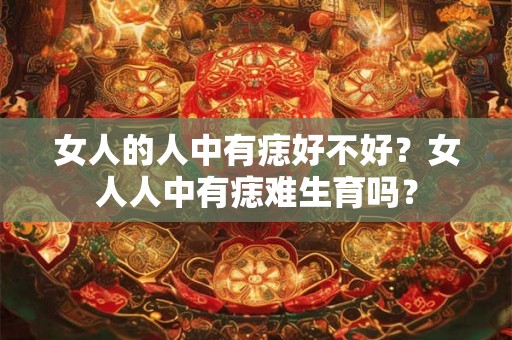 女人的人中有痣好不好？女人人中有痣难生育吗？