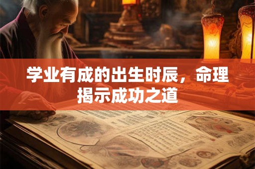 学业有成的出生时辰，命理揭示成功之道