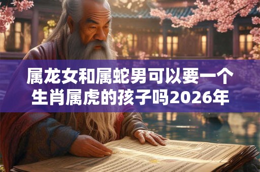 属龙女和属蛇男可以要一个生肖属虎的孩子吗2026年？