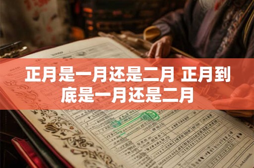 正月是一月还是二月 正月到底是一月还是二月