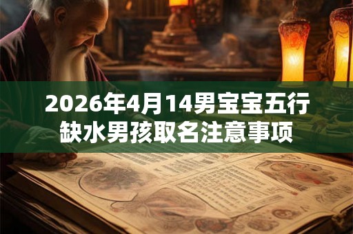 2026年4月14男宝宝五行缺水男孩取名注意事项