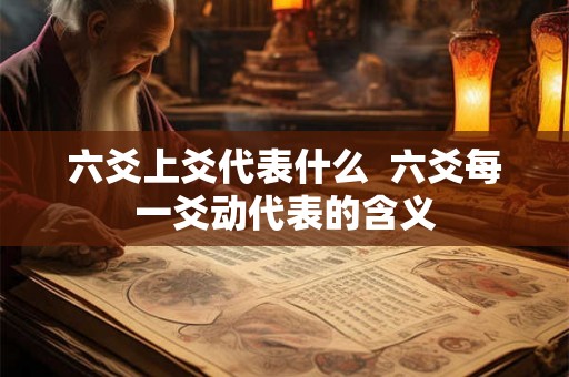 六爻上爻代表什么  六爻每一爻动代表的含义