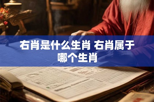 右肖是什么生肖 右肖属于哪个生肖