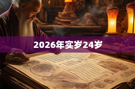 2026年实岁24岁