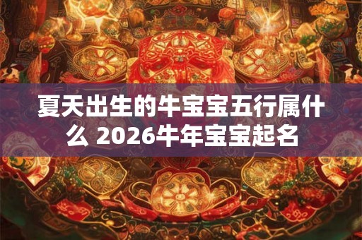 夏天出生的牛宝宝五行属什么 2026牛年宝宝起名