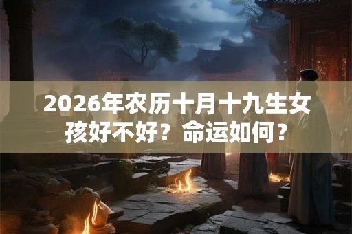 2026年农历十月十九生女孩好不好?命运如何? 2026年农历十月十九生女孩好不好?命运如何?