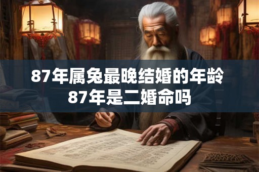 87年属兔最晚结婚的年龄 87年是二婚命吗