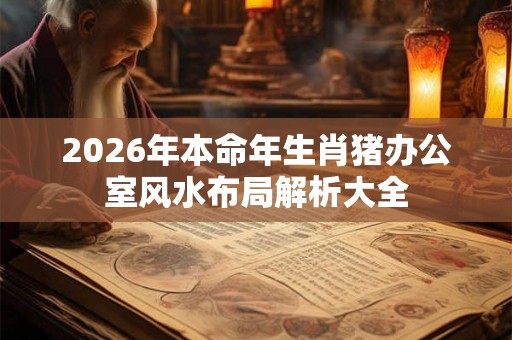 2026年本命年生肖猪办公室风水布局解析大全