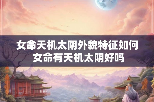 女命天机太阴外貌特征如何 女命有天机太阴好吗