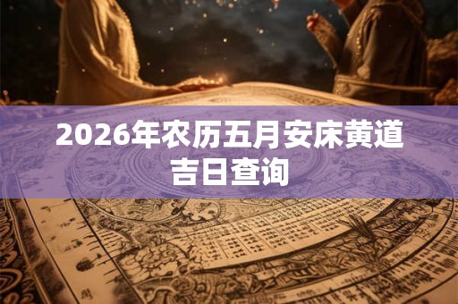 2026年农历五月安床黄道吉日查询