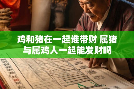 鸡和猪在一起谁带财 属猪与属鸡人一起能发财吗 鸡和猪在一起谁带财 属猪与属鸡人一起能发财吗