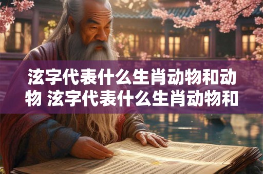 泫字代表什么生肖动物和动物 泫字代表什么生肖动物和动物图片