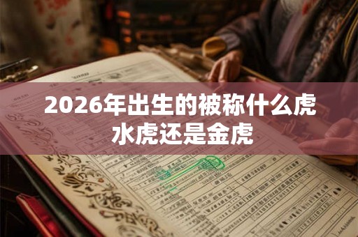 2026年出生的被称什么虎 水虎还是金虎