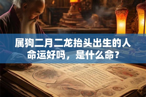 属狗二月二龙抬头出生的人命运好吗，是什么命？