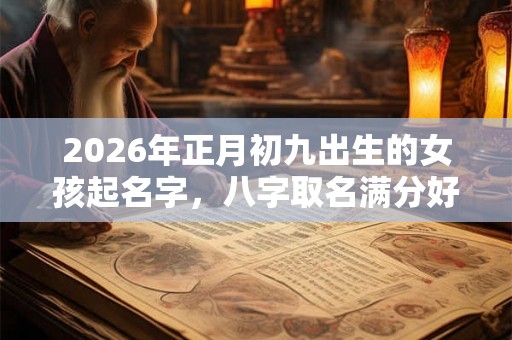 2026年正月初九出生的女孩起名字，八字取名满分好名字推荐