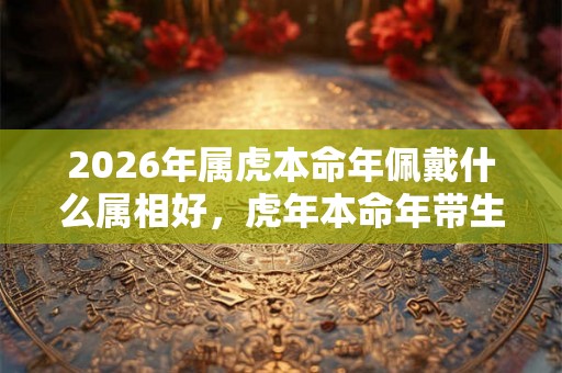 2026年属虎本命年佩戴什么属相好，虎年本命年带生肖老虎可以吗？