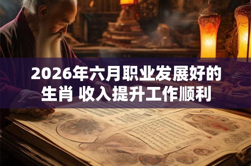 2026年六月职业发展好的生肖 收入提升工作顺利 2026年六月职业发展好的生肖 收入提升工作顺利