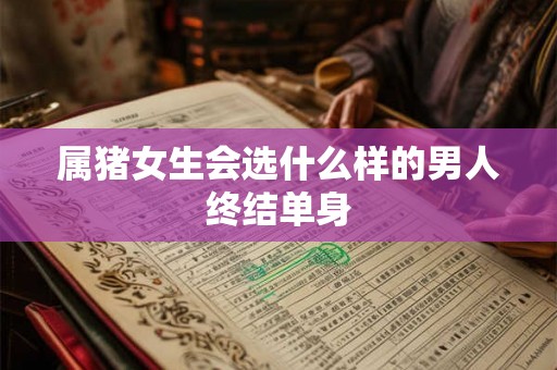 属猪女生会选什么样的男人终结单身