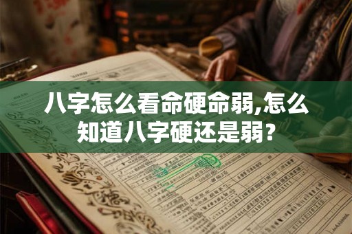 八字怎么看命硬命弱,怎么知道八字硬还是弱？
