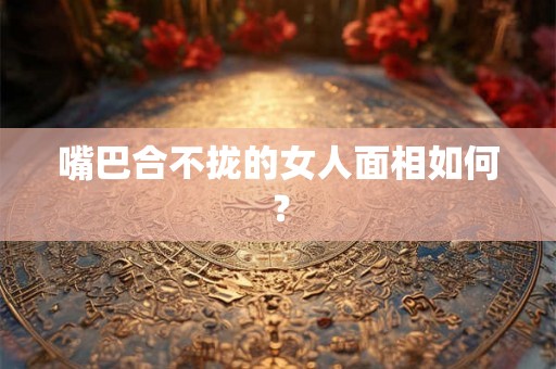 嘴巴合不拢的女人面相如何？