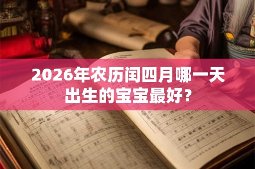 2026年农历闰四月哪一天出生的宝宝最好? 2026年农历闰四月哪一天出生的宝宝最好?