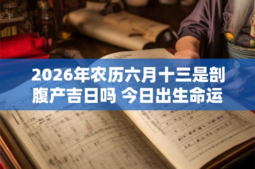 2026年农历六月十三是剖腹产吉日吗 今日出生命运 2026年农历六月十三是剖腹产吉日吗 今日出生命运