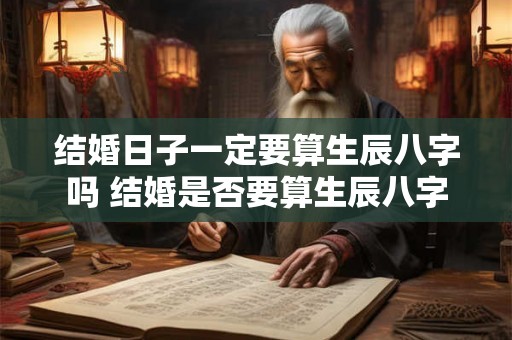 结婚日子一定要算生辰八字吗 结婚是否要算生辰八字 结婚日子一定要算生辰八字吗 结婚是否要算生辰八字