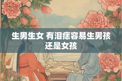 生男生女 有泪痣容易生男孩还是女孩