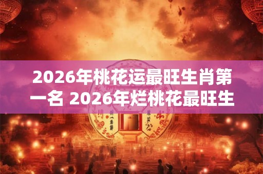 2026年桃花运最旺生肖第一名 2026年烂桃花最旺生肖