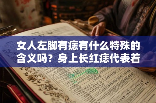 女人左脚有痣有什么特殊的含义吗？身上长红痣代表着什么？