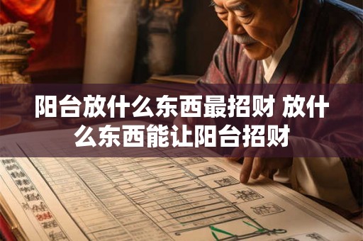 阳台放什么东西最招财 放什么东西能让阳台招财 阳台放什么东西最招财 放什么东西能让阳台招财