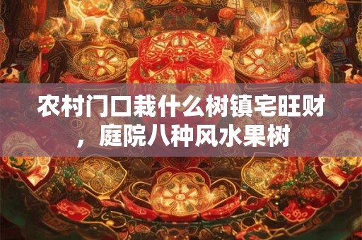 农村门口栽什么树镇宅旺财，庭院八种风水果树