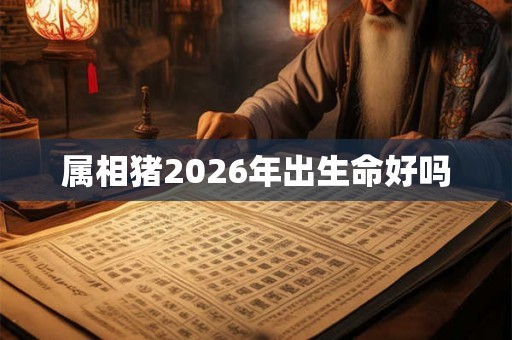 属相猪2026年出生命好吗 属相猪2026年出生命好吗