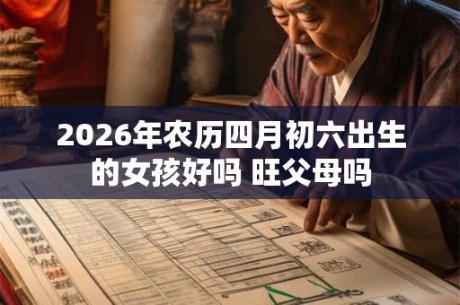 2026年农历四月初六出生的女孩好吗 旺父母吗