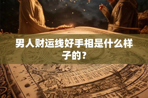 男人财运线好手相是什么样子的？
