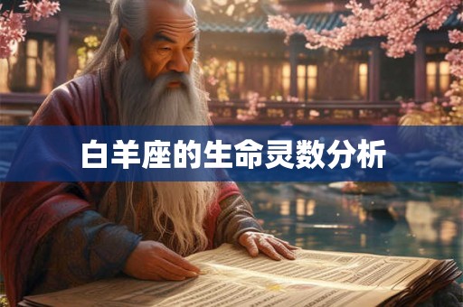 白羊座的生命灵数分析