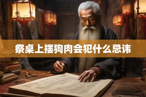 祭桌上摆狗肉会犯什么忌讳