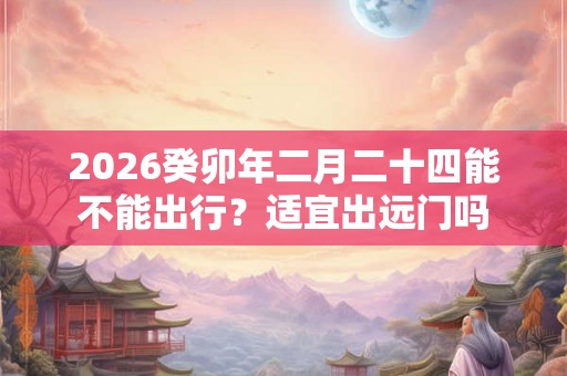 2026癸卯年二月二十四能不能出行？适宜出远门吗