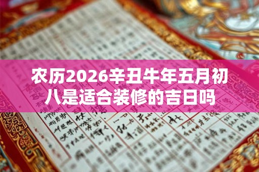 农历2026辛丑牛年五月初八是适合装修的吉日吗 农历2026辛丑牛年五月初八是适合装修的吉日吗