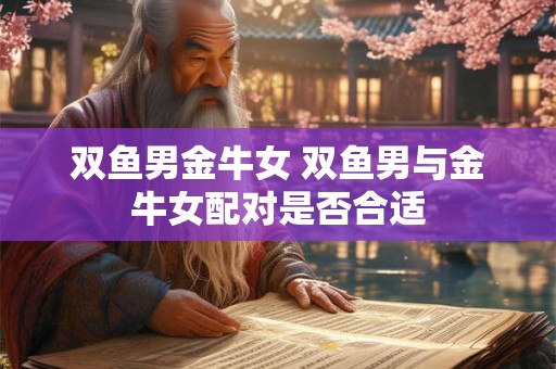 双鱼男金牛女 双鱼男与金牛女配对是否合适