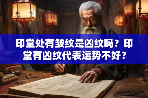 印堂处有皱纹是凶纹吗？印堂有凶纹代表运势不好？