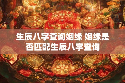 生辰八字查询姻缘 姻缘是否匹配生辰八字查询 生辰八字查询姻缘 姻缘是否匹配生辰八字查询